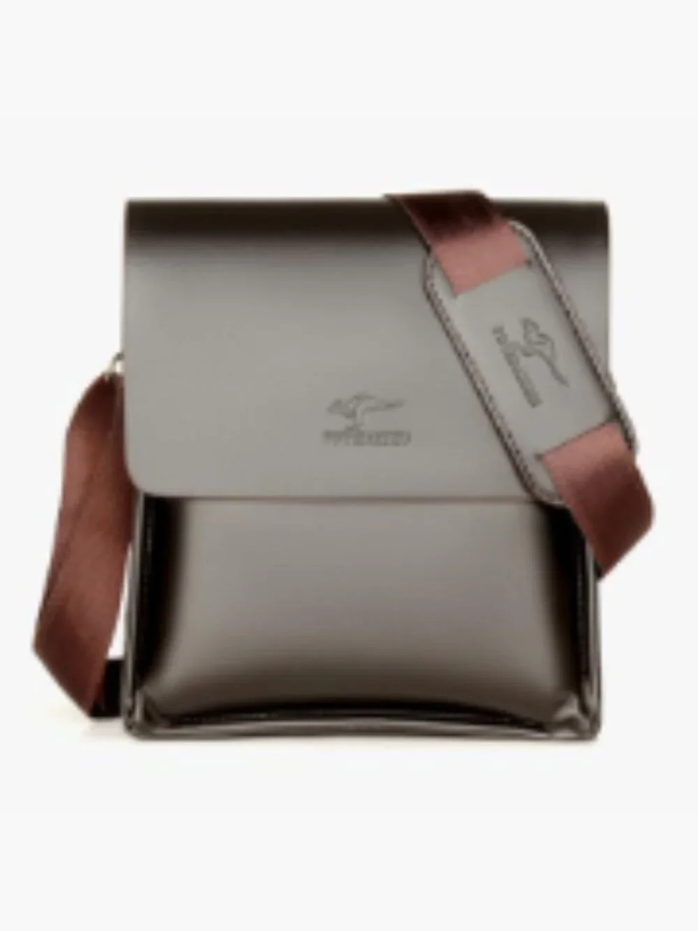 PU Leather Crossbody Messenger Bag for Men Women Travel Work Business Satchel